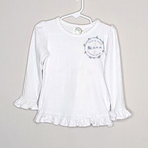BB Blanke Boutique North Pole Reindeer Crew Christmas Shirt 3T